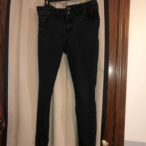 High Rise Black Skinny Jeans